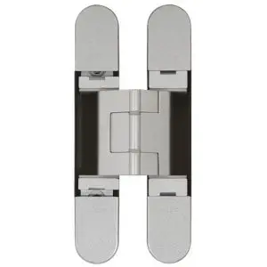 CEAM 1430 Fully Concealed 3D Hinge Silver c/w 4 10gx32mm screws (BEL-BAC1430SI)