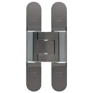 CEAM 1430 Fully Concealed 3D Hinge Satin Nickel c/w 4 10gx32mm screws (BEL-BAC1430SN)
