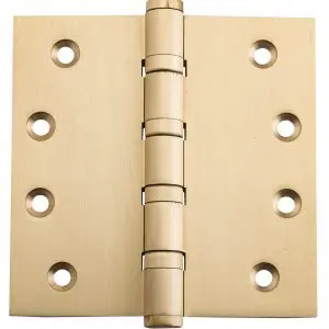 Hinge Ball Bearing Fixed Pin 100x100x3.0mm Satin Brass (TRA-2814)