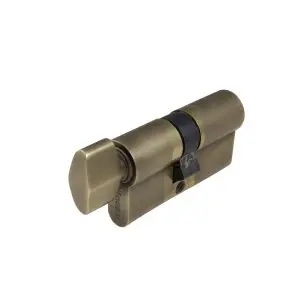 Euro Cylinder Key/Snib 60mm B/S Roman Brass