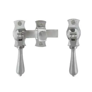 Windsor French Door Catch (Teardrop) Satin Chrome