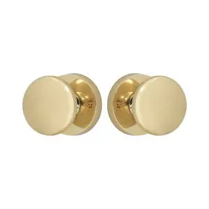 Knob Latch Victorian Round Rose Polished Brass