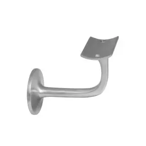 Windsor Stair Rail Bracket 75mm Curved Mount Satin Chrome