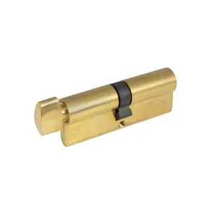 Euro Cylinder Key/Snib 80mm 5 Pin Unlacquered brass