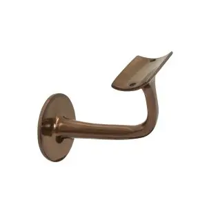 Windsor Stair Rail Bracket 75mm Curved Mount Antique Bronze