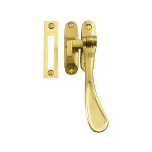 Windsor Casement Fastener Unlacquered Brass