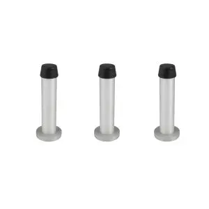 Door Stop 3 Pack 85x30mm Satin Anodized