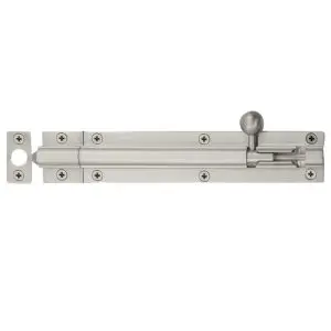 150mm Barrel Bolt Straight Brushed Nickel