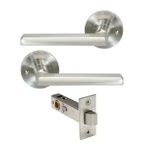 Galaxy - Phoenix Integrated Privacy  Brushed Nickel