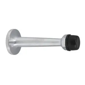 75mm Doorstop Concealed Skirting Fix Satin Chrome