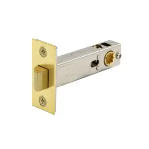 Tubular Latch 70mm Backset Polished Brass