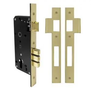 Euro 85 Mortice Lock 45 mm Backset POLISHED BRASS