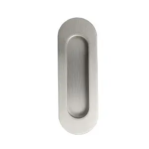 Flush Pull Oval SS 120x40mm