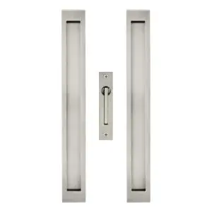 Square Sliding Door Flush Pull Kit 300x37mm Stainless Steel