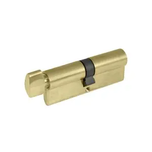Euro Cylinder Key/Snib 80mm 5 Pin Polished Brass