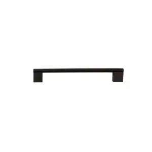 Minerva Cabinet Handle Matt Black 192mm crs 222mm o/a