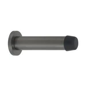 85mm Doorstop Concealed Skirting Fix Graphite Nickel