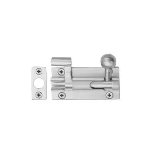 Windsor Necked Bolt 50x25 Satin Chrome
