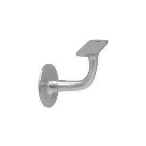 Windsor Stair Rail Bracket 60mm Flat Mount Satin Chrome