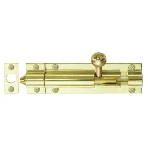 Windsor Straight Bolt 75x25 Pol Brass