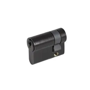 30mm Euro Cylinder Keyed Alike Black Powder Coat
