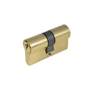 60mm Euro Double Cylinder - Key/Key (KA) Polished Brass