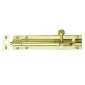 Windsor Straight Bolt 100x25 Pol Brass