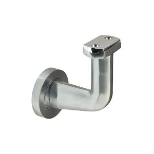 Windsor Vulcan Round Stair Rail Bracket Brushed Nickel