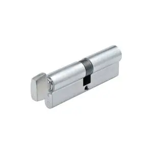 Euro Cylinder Key/Snib 90mm Satin Chrome