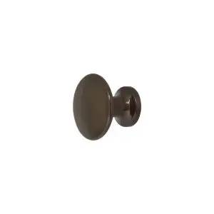 Brass Knob 30mm Button Style Antique Bronze