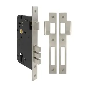 Euro 85 Mortice Lock 60mm Back Set SS