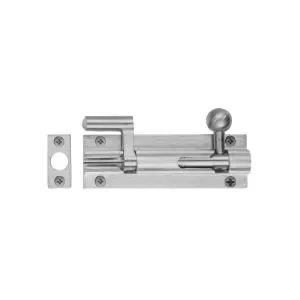 Windsor Necked Bolt 75x25 Satin Chrome