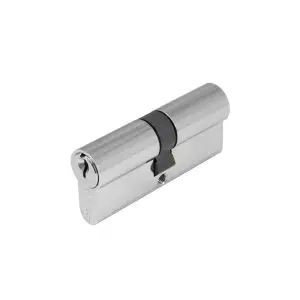 Double Cylinder 70mm Satin Chrome
