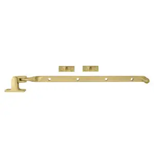 300mm Fanlight Stay Matt Satin Brass