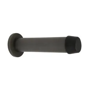 85mm Doorstop Concealed Skirting Fix Dark Roman Brass