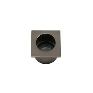 Cavity Slider Edge Pull Square Graphite Nickel