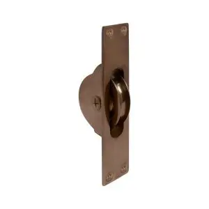 Sash Pulley 124x25 Cast Solid Antique Bronze