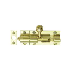 Windsor Straight Bolt 50x25 Pol Brass