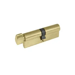 Euro Cylinder Key/Snib 90mm Polish Brass