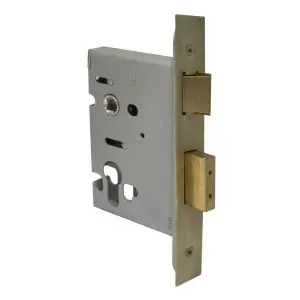 Euro 48 Mortice Lock - 57mm Back Set - Roman Brass