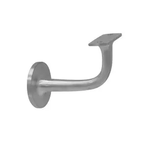 Windsor Stair Rail Bracket 75mm Flat Mount Satin Chrome