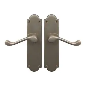 Victorian Door Furniture Latch (Pair) Natural Bronze