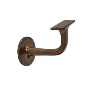Windsor Stair Rail Bracket 75mm Flat Mount Antique Bronze