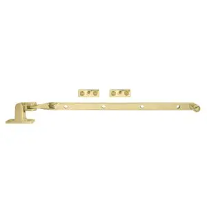 Fanlight Stay 300mm Polished Brass