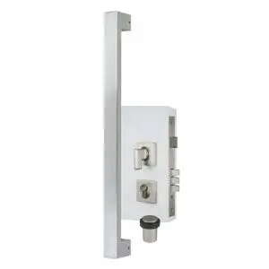 Polo Pull Handle 600mm Kit  Polo 600mm Pull, 1365 Lock & 5264 Door Stop) SS
