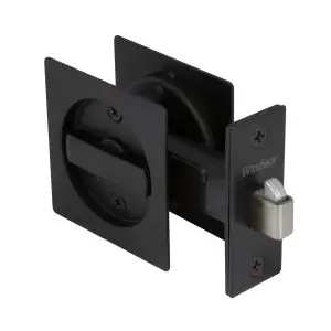 Cavity Sliding Privacy Kit Square Black Powder Coat
