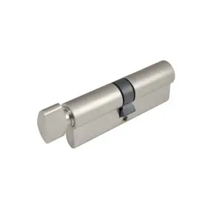 Euro Cylinder Key/Snib 80mm 5 Pin Brushed Nickel