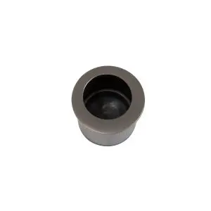 Cavity Slider Edge Pull Round Graphite Nickel
