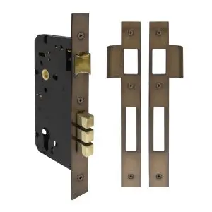 Euro 85 Mortice Lock 45 mm Backset Antique Bronze
