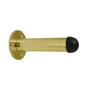 Windsor Door Stop Wall Mount 87mm Unlacquered Brass